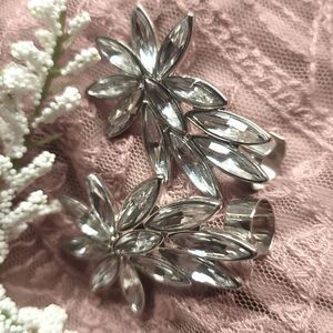 2 Rhinestone Ear Cuffs - Earrings